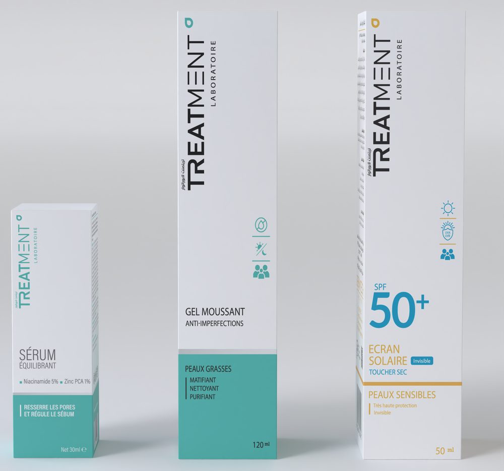 Gel Moussant + Sérum Équilibrant + Écran Solaire SPF 50+
