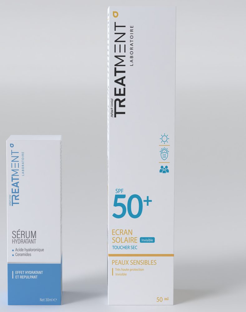 Écran Solaire SPF 50+ + Sérum Hydratant