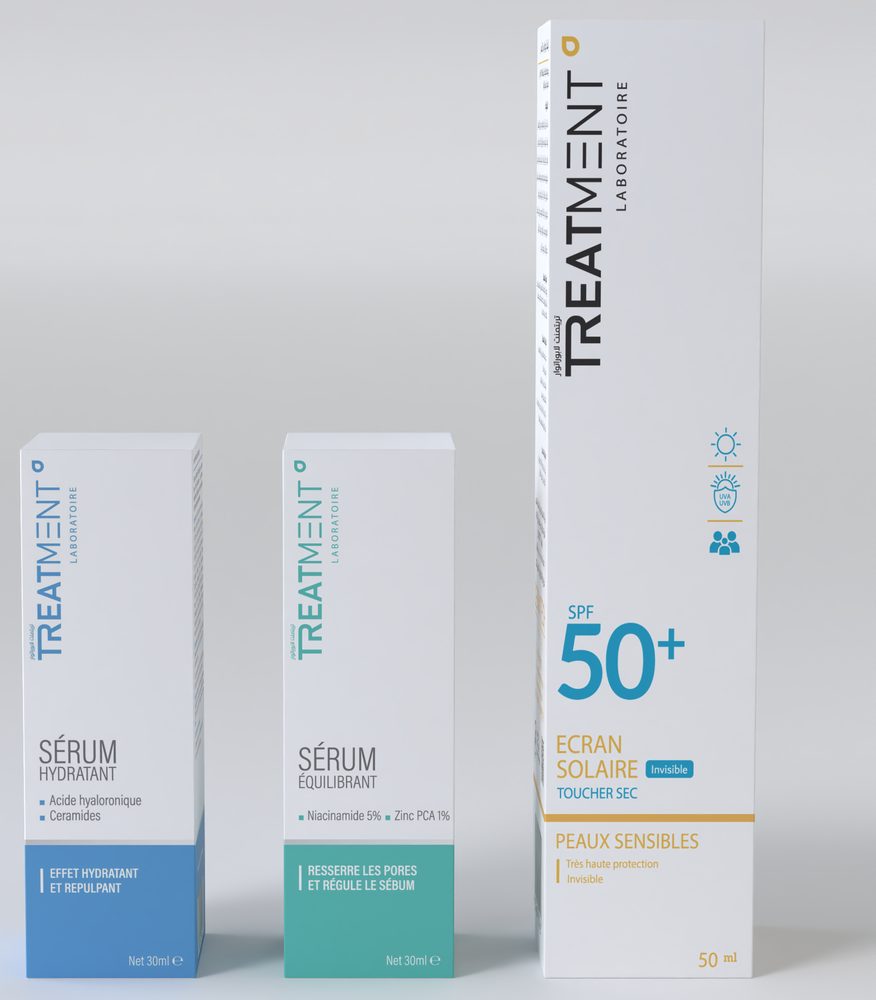 Sérum Hydratant + Sérum Équilibrant + Écran Solaire SPF 50+