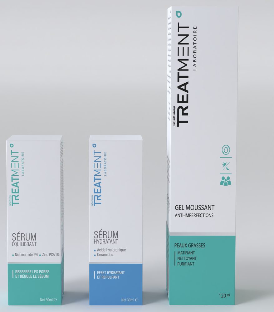 Gel Moussant + Sérum Équilibrant + Sérum Hydratant