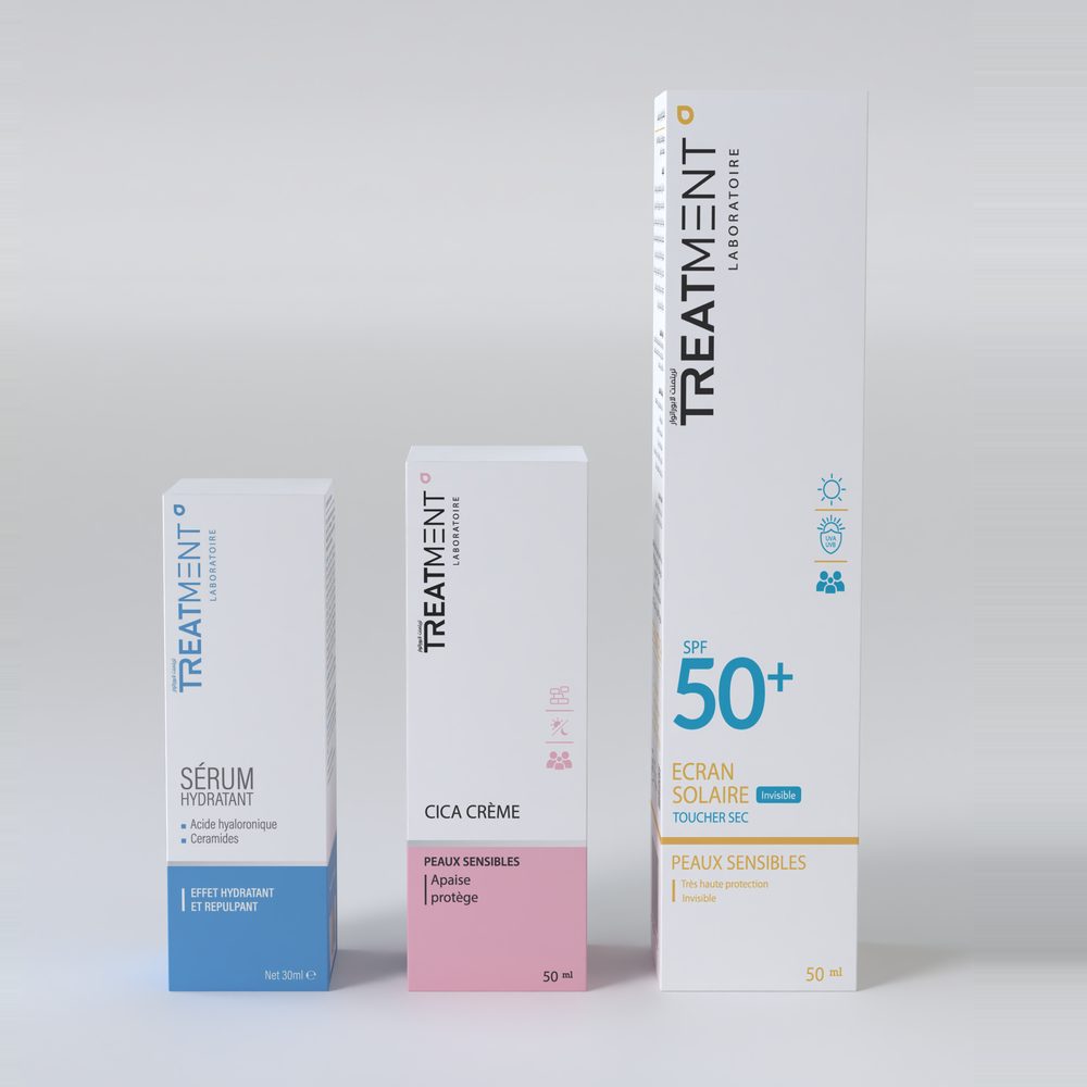 Crème Cica + Écran Solaire SPF 50+ + Sérum Hydratant