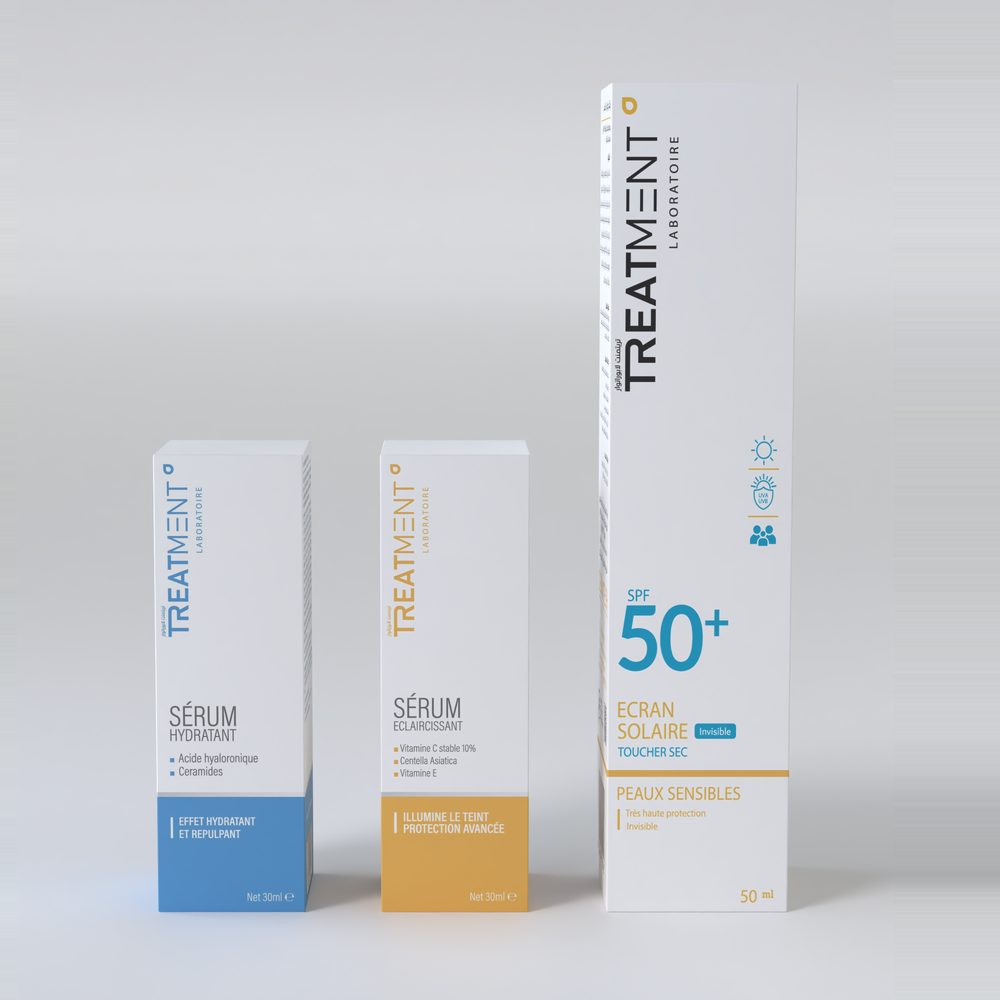 Sérum Hydratant + Sérum Éclaircissant + Écran Solaire SPF 50+